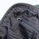 PRADA Tote Bag Nylon Green Silver Auth bs32246-22