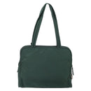 PRADA Tote Bag Nylon Green Silver Auth bs32246-2