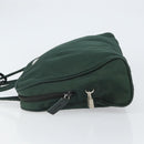PRADA Tote Bag Nylon Green Silver Auth bs32246-4