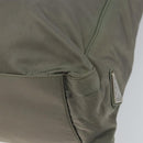 PRADA Tote Bag Nylon Khaki Silver Auth bs32247-15