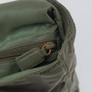 PRADA Tote Bag Nylon Khaki Silver Auth bs32247-10