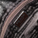 PRADA Tote Bag Nylon Khaki Silver Auth bs32247-18