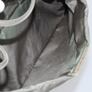 PRADA Tote Bag Nylon Khaki Silver Auth bs32247-23