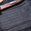 PRADA Tote Bag Leather 2way Beige Silver Auth bs32248-19