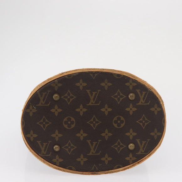 LOUIS VUITTON Monogram Bucket PM Shoulder Bag M42238 LV Auth bs32251