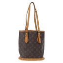 LOUIS VUITTON Monogram Bucket PM Shoulder Bag M42238 LV Auth bs32251-13