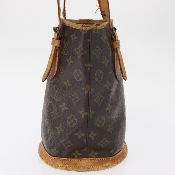 LOUIS VUITTON Monogram Bucket PM Shoulder Bag M42238 LV Auth bs32251