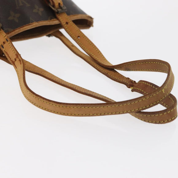 LOUIS VUITTON Monogram Bucket PM Shoulder Bag M42238 LV Auth bs32251