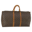LOUIS VUITTON Monogram Keepall 55 Boston Bag M41424 LV Auth bs32253-1