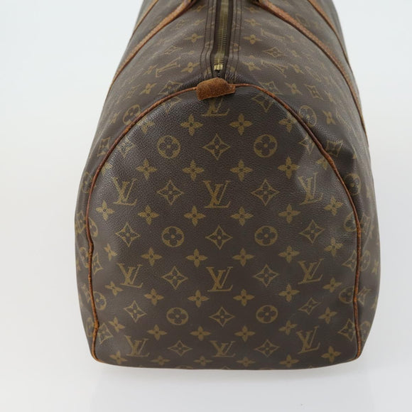 LOUIS VUITTON Monogram Keepall 55 Boston Bag M41424 LV Auth bs32253