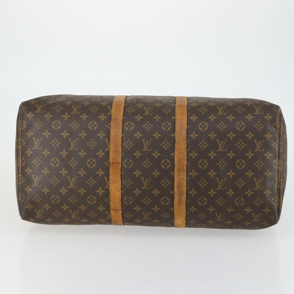 LOUIS VUITTON Monogram Keepall 55 Boston Bag M41424 LV Auth bs32253
