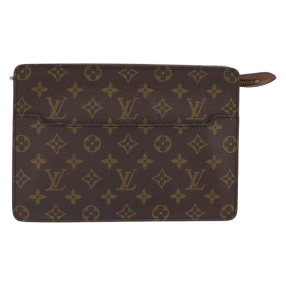 LOUIS VUITTON Monogram Pochette Homme Clutch Bag M51795 LV Auth bs32262
