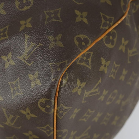 LOUIS VUITTON Monogram Keepall 55 Boston Bag M41424 LV Auth bs32264