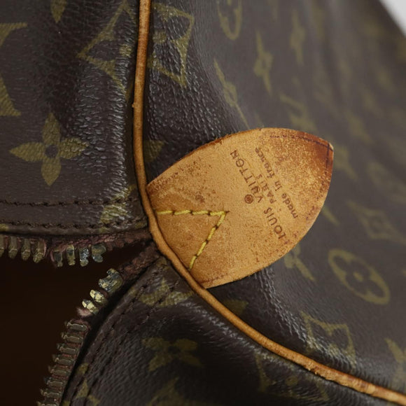 LOUIS VUITTON Monogram Keepall 55 Boston Bag M41424 LV Auth bs32264