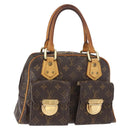 LOUIS VUITTON Monogram Manhattan PM Hand Bag M40026 LV Auth bs32267-1