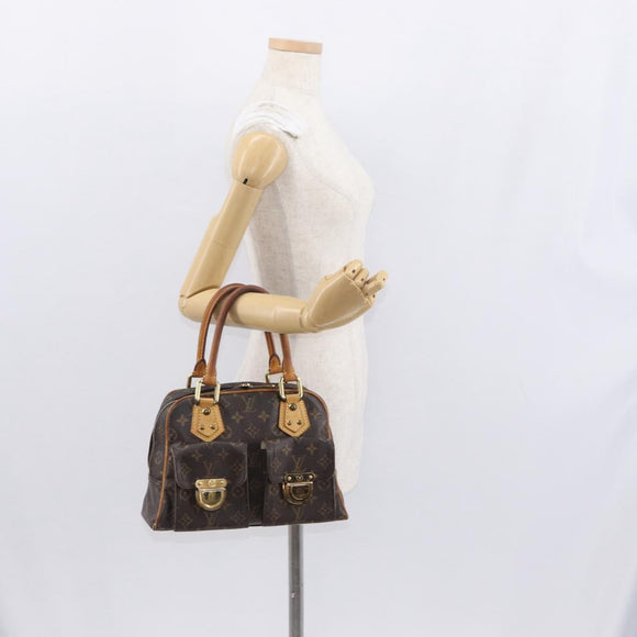 LOUIS VUITTON Monogram Manhattan PM Hand Bag M40026 LV Auth bs32267