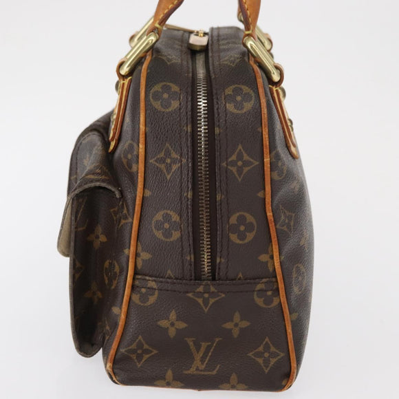 LOUIS VUITTON Monogram Manhattan PM Hand Bag M40026 LV Auth bs32267