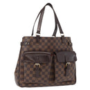 LOUIS VUITTON Damier Ebene Uzes Hand Bag N51128 LV Auth bs32268-1