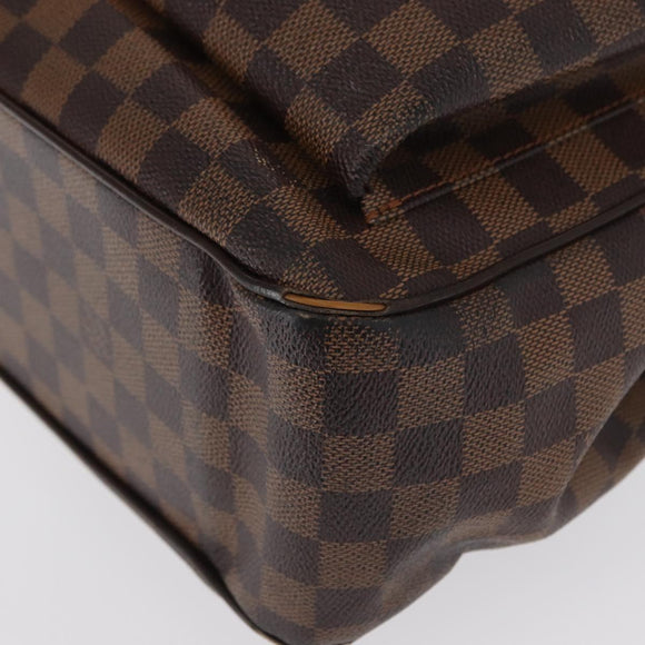 LOUIS VUITTON Damier Ebene Uzes Hand Bag N51128 LV Auth bs32268