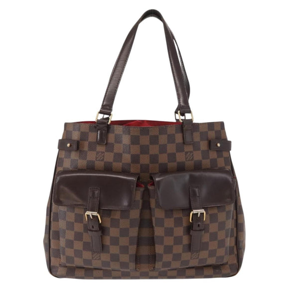 LOUIS VUITTON Damier Ebene Uzes Hand Bag N51128 LV Auth bs32268