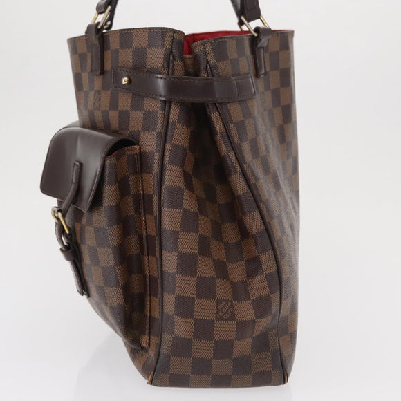 LOUIS VUITTON Damier Ebene Uzes Hand Bag N51128 LV Auth bs32268