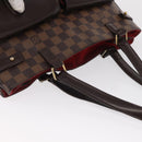 LOUIS VUITTON Damier Ebene Uzes Hand Bag N51128 LV Auth bs32268-14