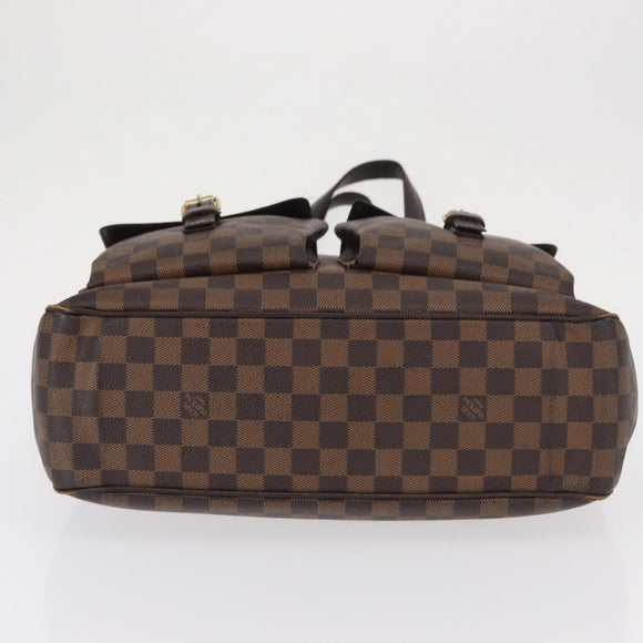 LOUIS VUITTON Damier Ebene Uzes Hand Bag N51128 LV Auth bs32268
