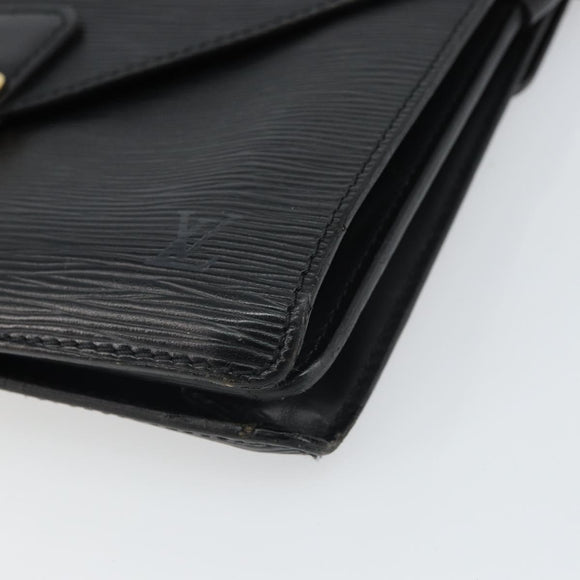 LOUIS VUITTON Epi Biface Clutch Bag Black M52322 LV Auth bs32271