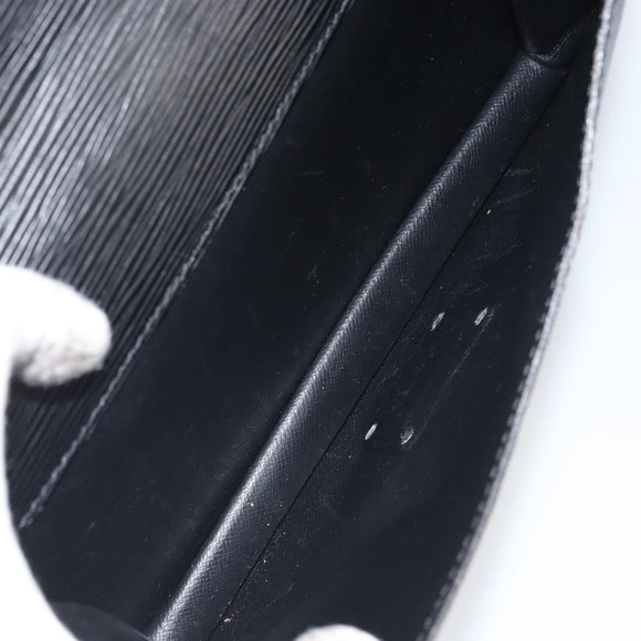 LOUIS VUITTON Epi Biface Clutch Bag Black M52322 LV Auth bs32271