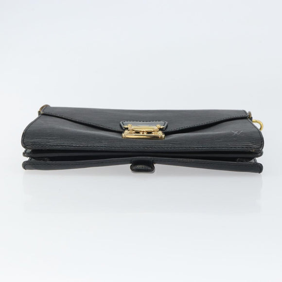 LOUIS VUITTON Epi Biface Clutch Bag Black M52322 LV Auth bs32271
