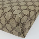GUCCI GG Supreme Clutch Bag PVC Beige Gold 014 115 6088 Auth bs32272-10