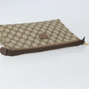 GUCCI GG Supreme Clutch Bag PVC Beige Gold 014 115 6088 Auth bs32272-6