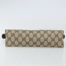 GUCCI GG Supreme Clutch Bag PVC Beige Gold 014 115 6088 Auth bs32272-7
