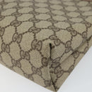 GUCCI GG Supreme Clutch Bag PVC Beige Gold 014 115 6088 Auth bs32272-8