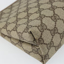 GUCCI GG Supreme Clutch Bag PVC Beige Gold 014 115 6088 Auth bs32272-9