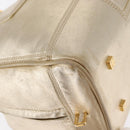 LOEWE Anagram Americana 28 Hand Bag Leather Gold Tone Auth bs32274-14