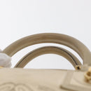 LOEWE Anagram Americana 28 Hand Bag Leather Gold Tone Auth bs32274-8