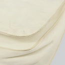 LOEWE Anagram Shoulder Bag Leather White Gold Auth bs32275-9