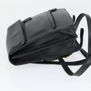 GUCCI Backpack Leather Black Gold Auth bs32276-4