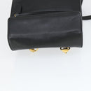 GUCCI Backpack Leather Black Gold Auth bs32276-6
