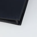 HERMES Kirius Business Bag Leather Navy Gold Auth bs32277-12