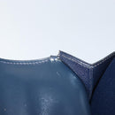 HERMES Kirius Business Bag Leather Navy Gold Auth bs32277-18