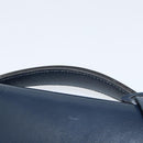 HERMES Kirius Business Bag Leather Navy Gold Auth bs32277-8