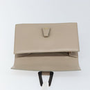 GUCCI Clutch Bag Leather Outlet Beige Gold Auth bs32278-13