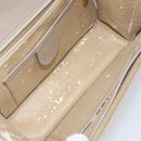 GUCCI Clutch Bag Leather Outlet Beige Gold Auth bs32278-15