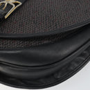 SAINT LAURENT Shoulder Bag Canvas Leather Gray Auth bs32280-10