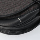 SAINT LAURENT Shoulder Bag Canvas Leather Gray Auth bs32280-11