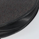 SAINT LAURENT Shoulder Bag Canvas Leather Gray Auth bs32280-12