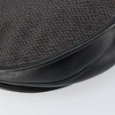 SAINT LAURENT Shoulder Bag Canvas Leather Gray Auth bs32280-13