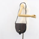 SAINT LAURENT Shoulder Bag Canvas Leather Gray Auth bs32280-22